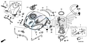 CBR300RAF CBR300RA Europe Direct - (ED) drawing FUEL TANK