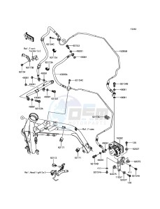 Z900 ABS ZR900BHF XX (EU ME A(FRICA) drawing Brake Piping