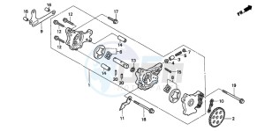 XR250R drawing OIL PUMP