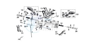 JOYMAX 125i drawing HANDLEBAR / BRAKE LEVERS / MIRRORS