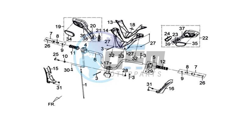 HANDLEBAR / BRAKE LEVERS / MIRRORS