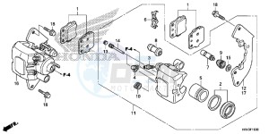 TRX500FM2E TRX500FM2 U drawing FRONT BRAKE CALIPER