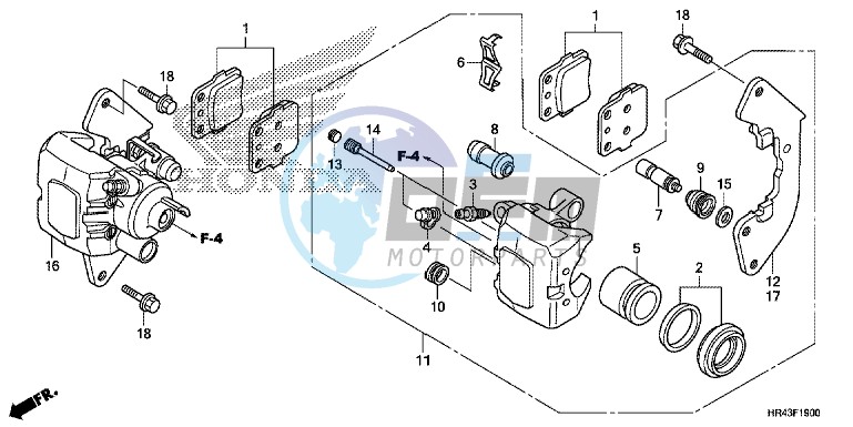 FRONT BRAKE CALIPER