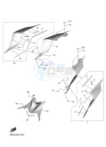 YZF600 R6 (BN6C) drawing SIDE COVER