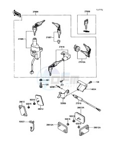 EN 450 A [454 LTD] (A6) [454 LTD] drawing IGNITION SWITCH_LOCKS_REFLECTORS