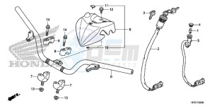 TRX90XH Europe Direct - (ED) drawing HANDLE PIPE