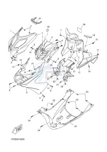 NS50N AEROX NAKED (1PL4 1PL4) drawing LEG SHIELD