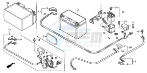 CB1300SA CB1300SUPERBOLD'OR drawing BATTERY