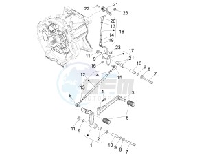 California 1400 Custom ABS 1380 WEG drawing Gear lever