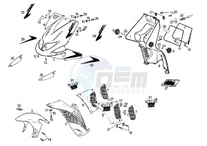 GP 1 - 50 cc drawing FRONT BODY