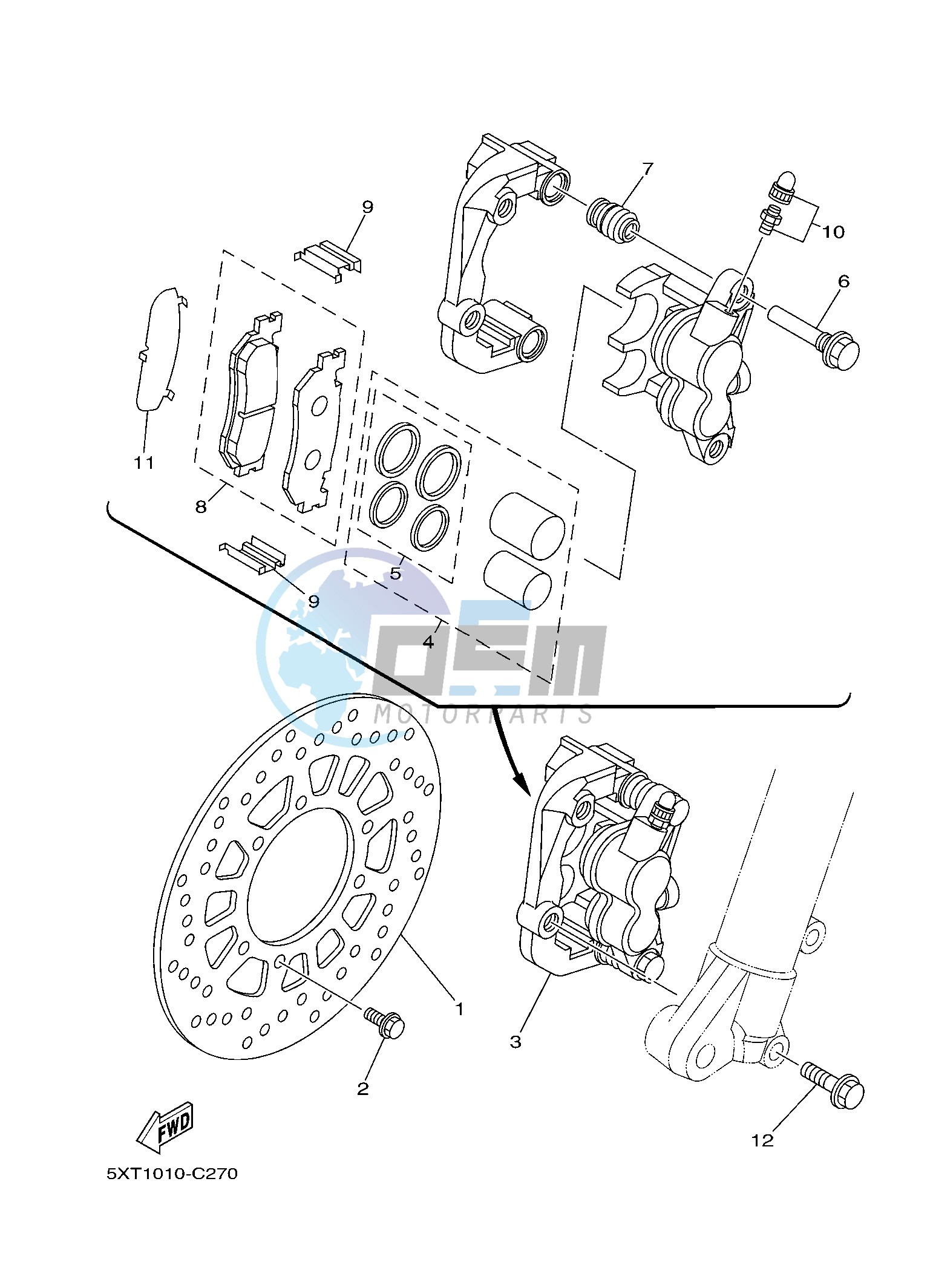 FRONT BRAKE CALIPER