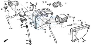 CMX250C REBEL drawing AIR CLEANER