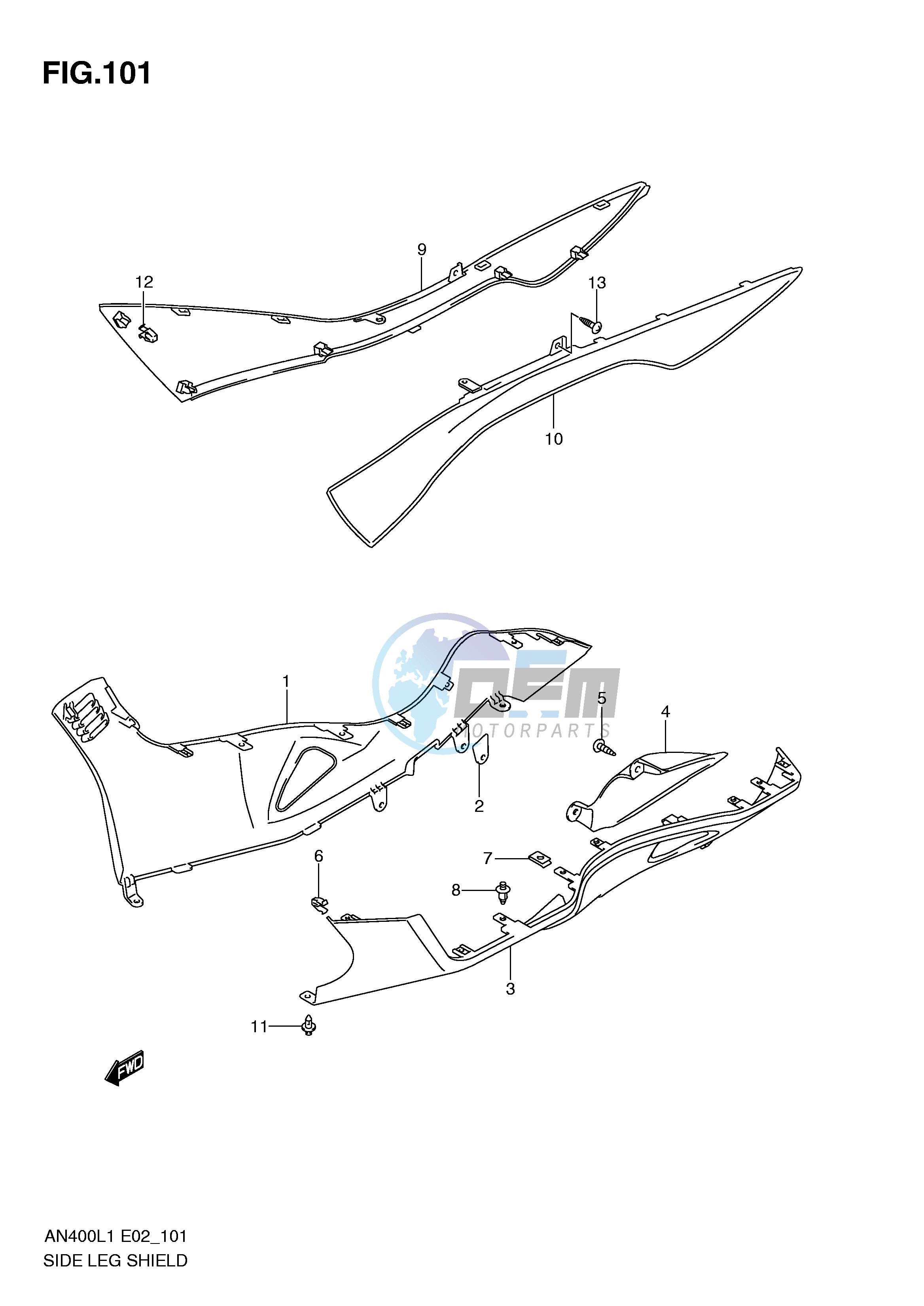 SIDE LEG SHIELD (AN400L1 E2)