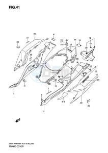 GSX-R600 (E3-E28) drawing FRAME COVER (MODEL K8)