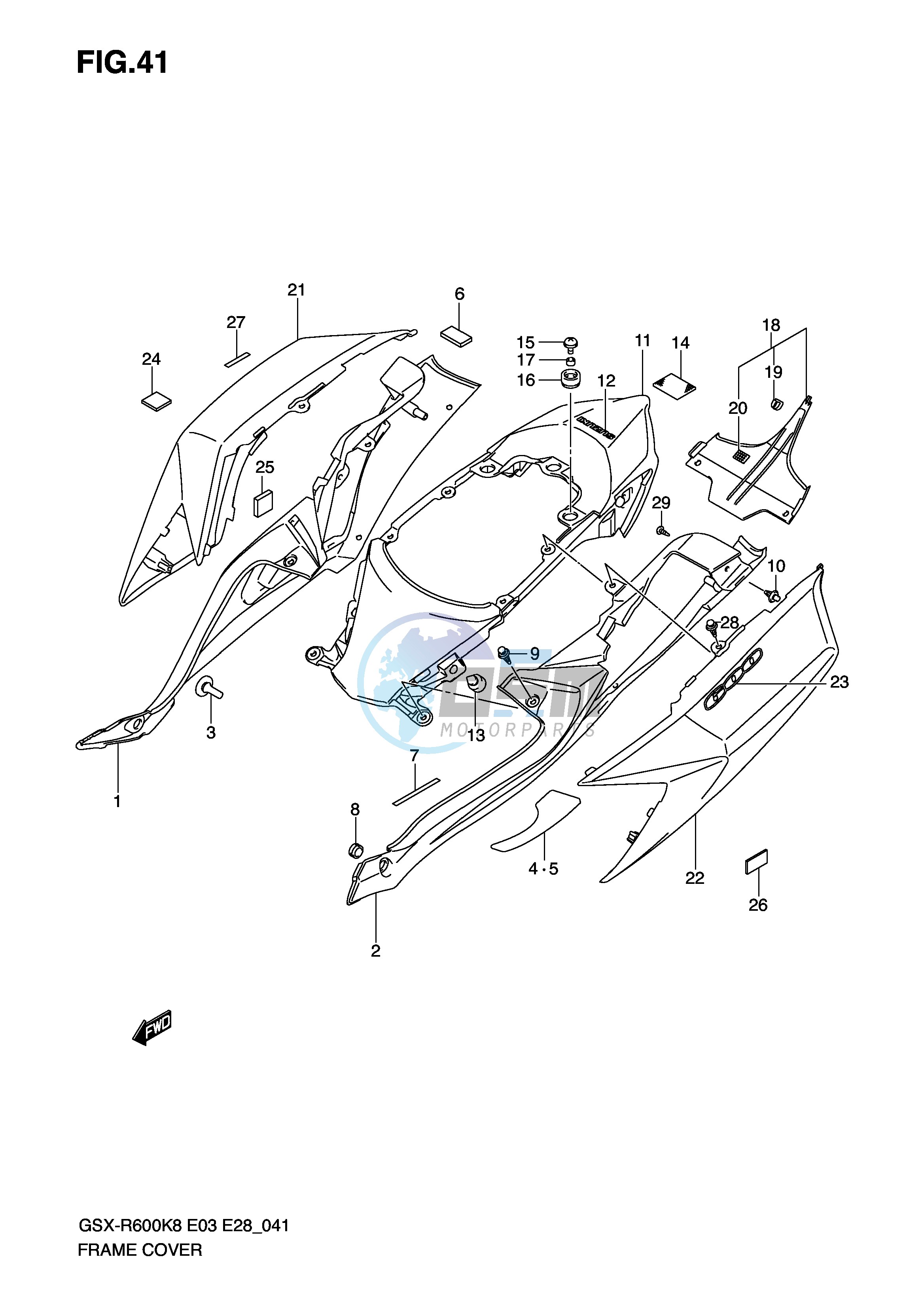 FRAME COVER (MODEL K8)