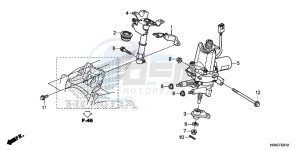 TRX500FM2G TRX500FM Europe Direct - (ED) drawing STEERING SHAFT (EPS)