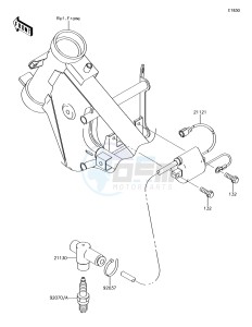 KX65 KX65AHF EU drawing Ignition System