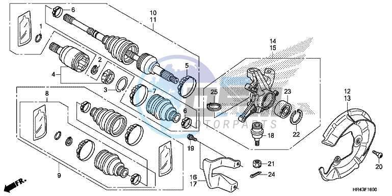 FRONT KNUCKLE/ FRONT DRIVE SHAFT