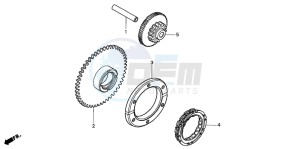 CB500 drawing STARTING CLUTCH