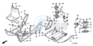 SH1259 France - (F / CMF 2F) drawing FLOOR PANEL/PILLION STEP