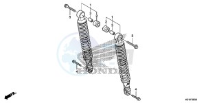 SH125E SH125 E drawing REAR CUSHION