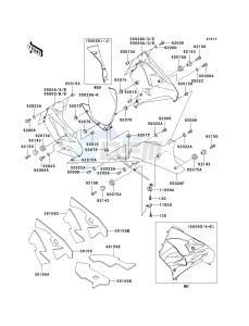 ZX 900 C [NINJA ZX-9R] (C1-C2) [NINJA ZX-9R] drawing COWLING LOWERS