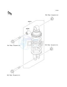 ZX 600E [ZX-6 NINJA ZZR 600] (E10-E13 E13 CAN ONLY) ZZR 600 drawing SHOCK ABSORBER-- S- -