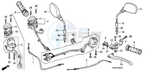 CBR125RWA Germany - (G / WH) drawing HANDLE LEVER/SWITCH/CABLE (CBR125RW7/RW9/RWA)