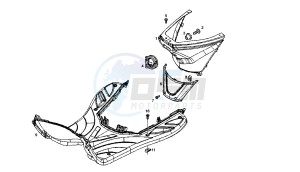 BOULEVARD - 50 CC 4T EU2 25 KM/H drawing FOOTBOARD