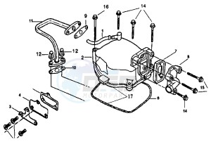 ATTILA - 125 cc drawing CYLINDER HEAD COVER