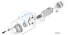 ST1300A9 Australia - (U / ABS MME) drawing PRIMARY SHAFT