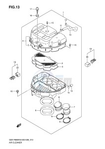 GSX-R600 (E3-E28) drawing AIR CLEANER