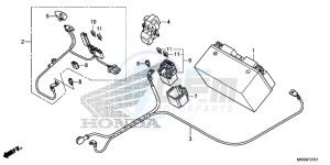 CBR1000RAG CBR1000 - Fireblade ABS Europe Direct - (ED) drawing BATTERY (CBR1000RA/ SA)