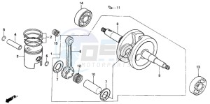 SH50D SCOOPY drawing CRANKSHAFT/PISTON