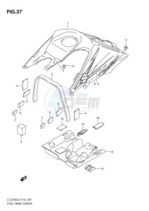 LT-Z400 (E19) drawing FUEL TANK COVER (LT-Z400L2 E19)