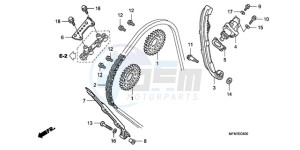 CB1000R9 UK - (E / MPH) drawing CAM CHAIN/TENSIONER