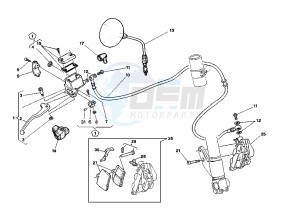 RAPTOR 125 drawing FRONT BRAKE SYSTEM