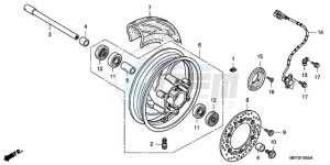 FJS400D9 F / CMF 2F drawing FRONT WHEEL