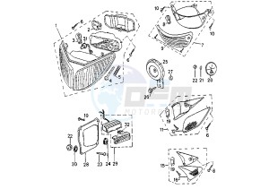 SPEEDFIGHT - 100 cc drawing HEADLAMPS-BLINKERS