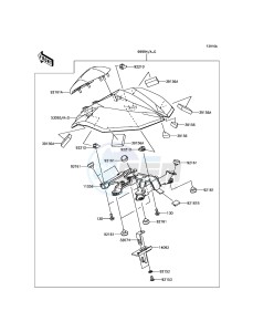 Z800_ABS ZR800BEF FR GB XX (EU ME A(FRICA) drawing Accessory(Single Seat Cover)