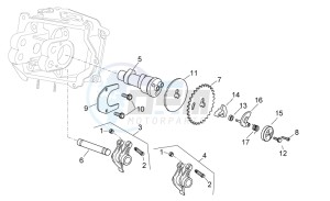 Scarabeo 300 Light e3 drawing Timing system