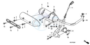 FES1259 UK - (E / MKH 3E) drawing EXHAUST MUFFLER