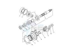 XVS A DRAG STAR CLASSIC 650 drawing MIDDLE DRIVE GEAR