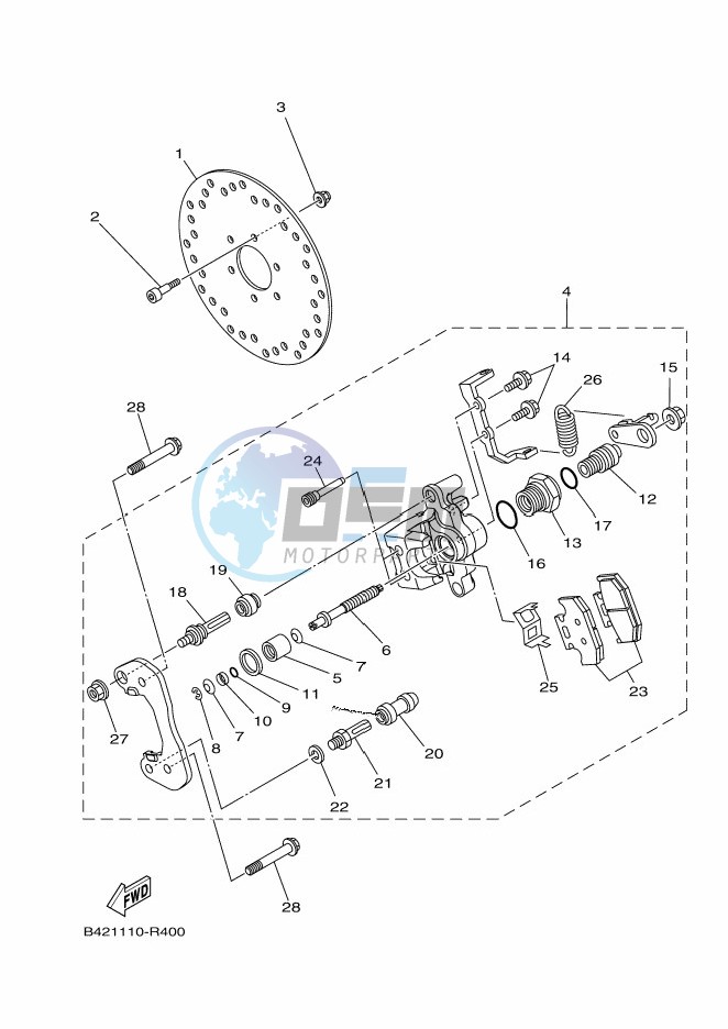 REAR BRAKE CALIPER 2