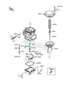 ZX 600 C [NINJA 600R] (C10) [NINJA 600R] drawing CARBURETOR PARTS