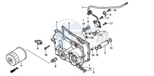 GL1500C VALKYRIE drawing TRANSMISSION COVER