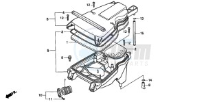 NSR50R drawing AIR CLEANER