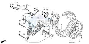 FES125AB S Wing E drawing REAR WHEEL