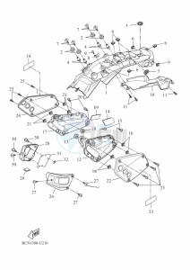 XSR700 MTM690D-U (BCP1) drawing SIDE COVER