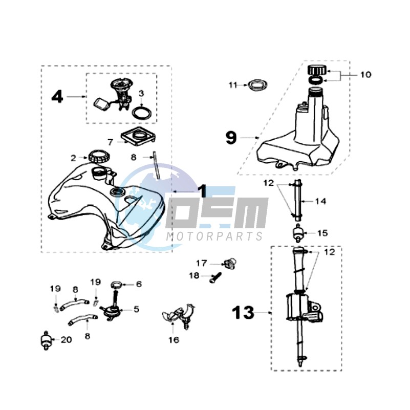 TANK AND FUEL PUMP